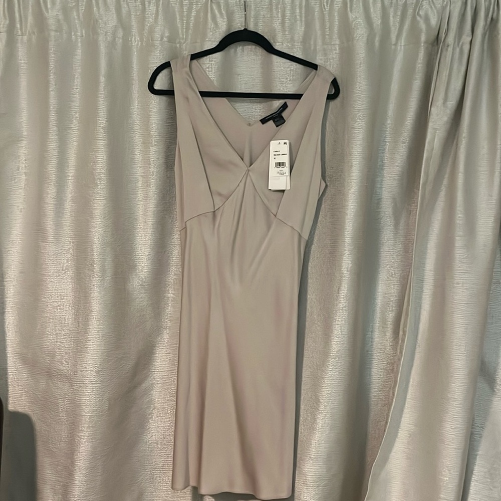 French Connection Gray Slip Dress